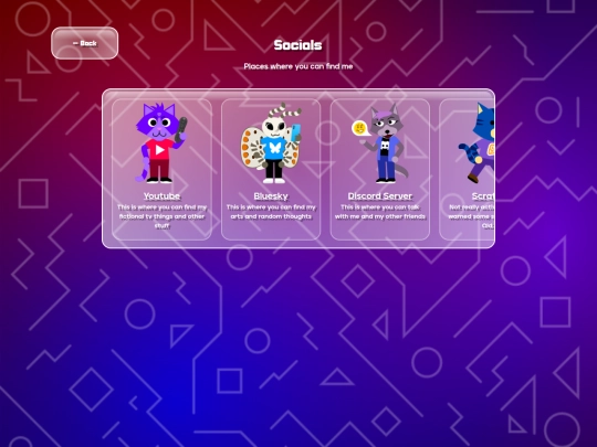 socials screenshot