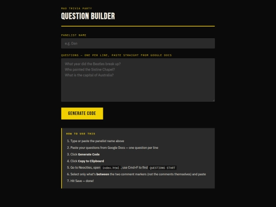 admin screenshot