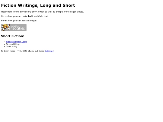 Fiction screenshot