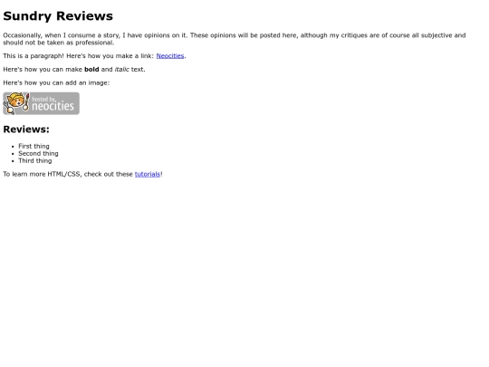 Reviews screenshot