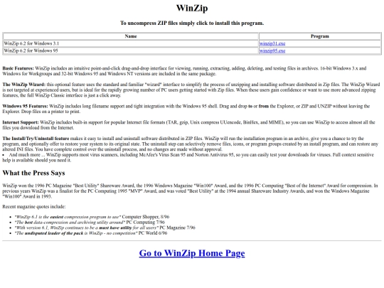 hs4/winzip screenshot