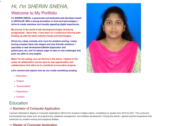 Portfolio screenshot