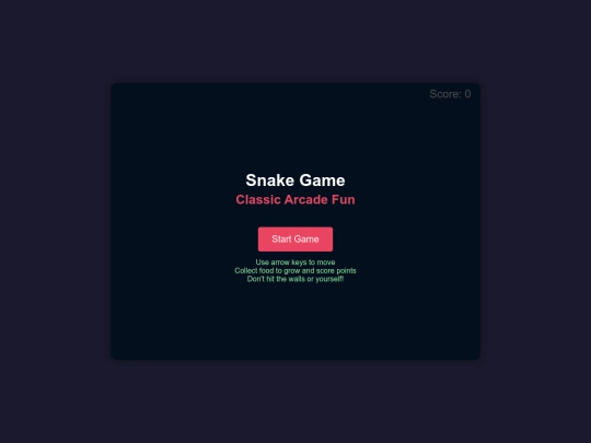 Games/Snake screenshot