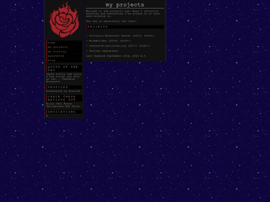 projects screenshot
