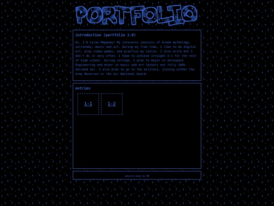 portfoliostuff screenshot