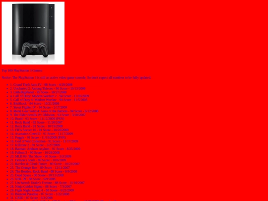 playstation3catalog screenshot
