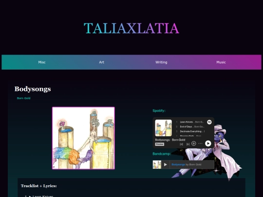 music/vinyls/bodysongs screenshot
