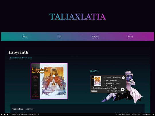music/vinyls/labyrinth screenshot