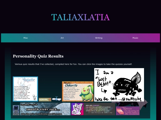 personal/quiz screenshot