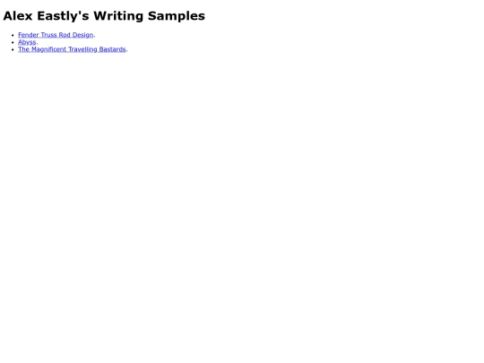 Writing Portfolio/Writingporfolio screenshot
