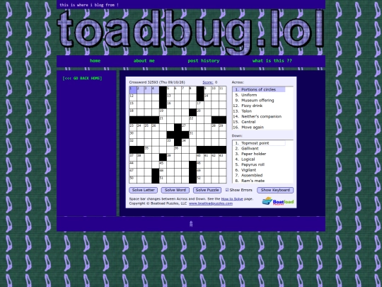 crossword screenshot