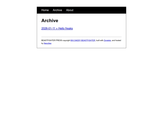 archive screenshot