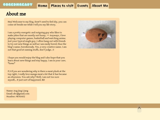 AboutMe screenshot