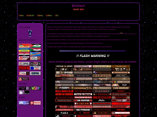 blinkiespage screenshot