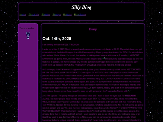 blog screenshot