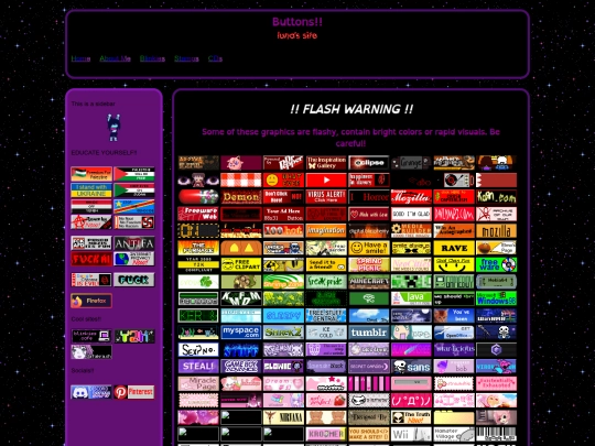 buttonspage screenshot