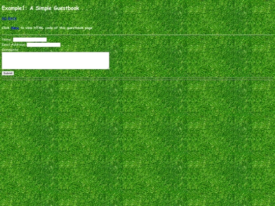 guestbook screenshot
