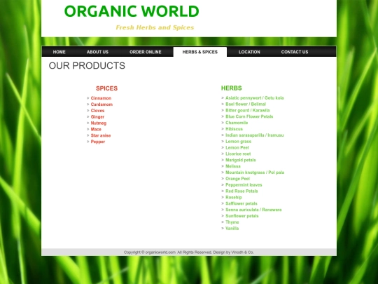 our-products screenshot