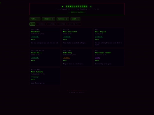 games screenshot