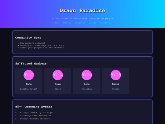 old-site screenshot