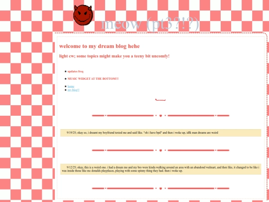 dream_blog screenshot