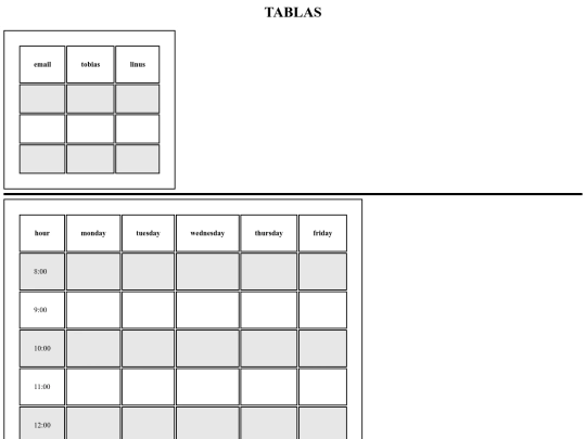tablas screenshot