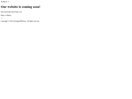 Our website is coming soon screenshot
