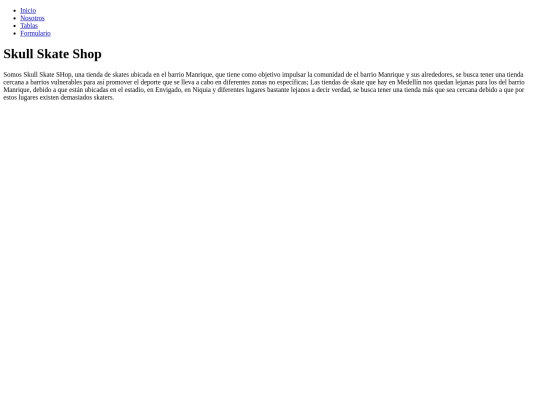 SKULLSKATESHOP screenshot