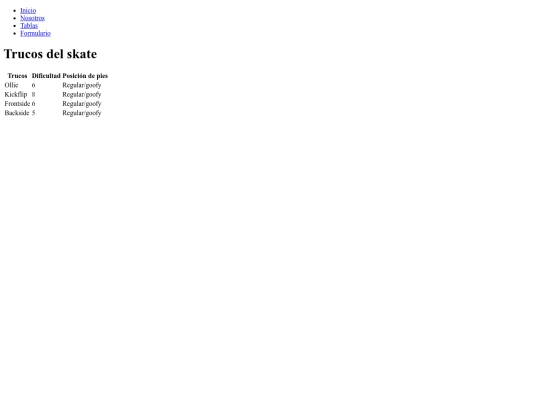 tablas screenshot