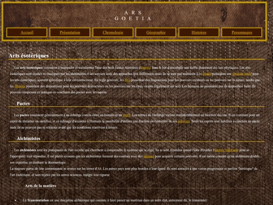 agwikipages/artsesoteriques screenshot