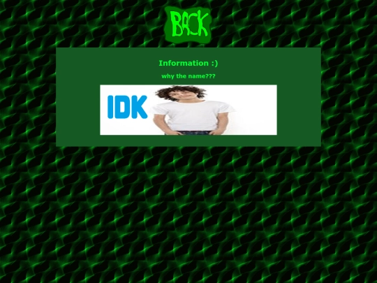 info screenshot