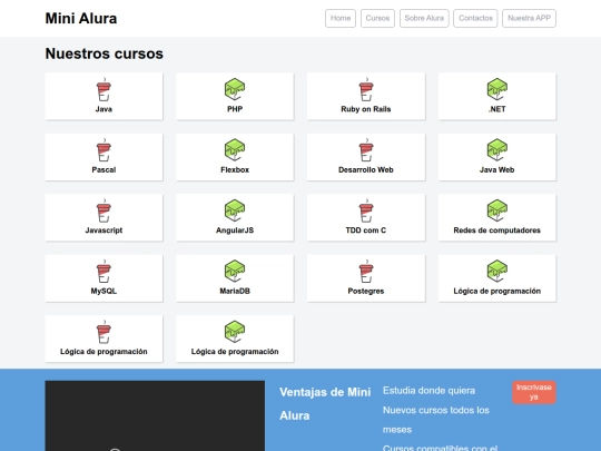 alura frontend screenshot