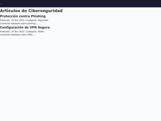 articulos screenshot