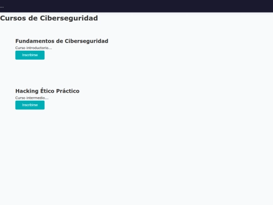 cursos screenshot