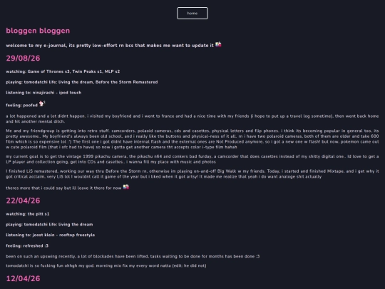 blog screenshot
