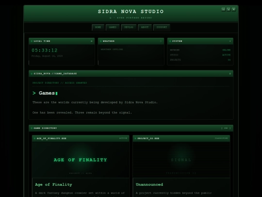 games screenshot