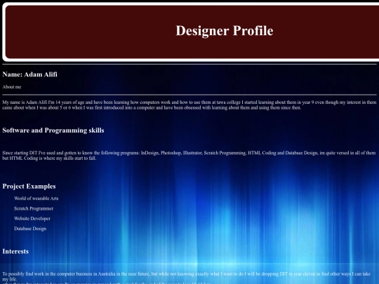 AdamAlifiDesignerProfile screenshot