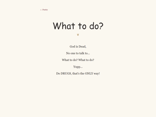 poems/whattodo screenshot