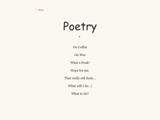 poetry screenshot