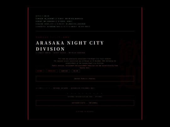 arasaka screenshot