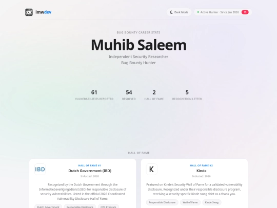 bug-bounty-portfolio screenshot