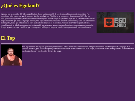 EGOLAND/intro screenshot