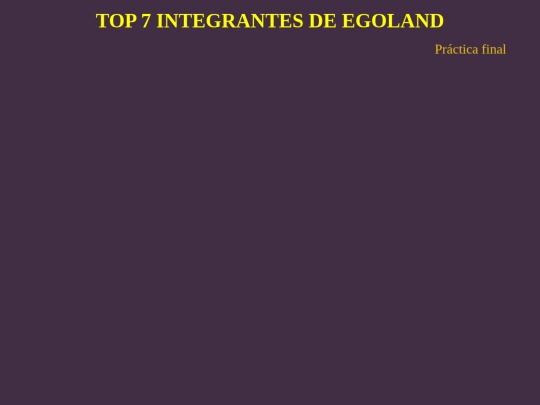 EGOLAND/titulo screenshot