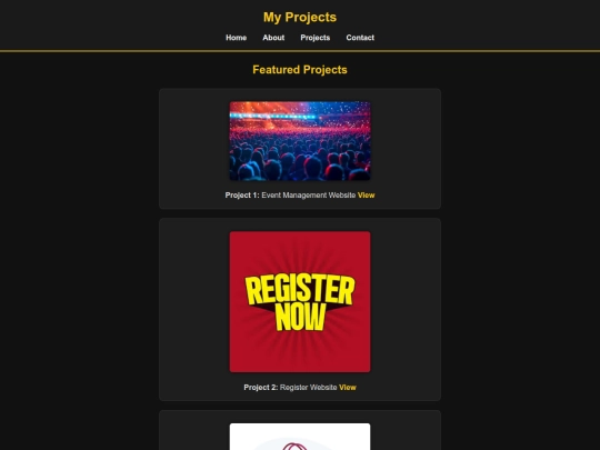 Portfolio/projects screenshot