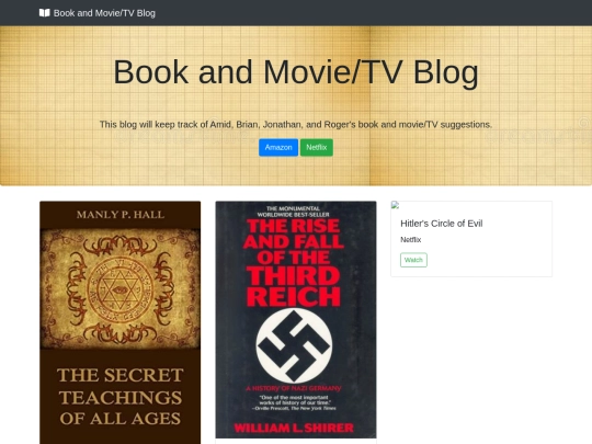bookblog screenshot