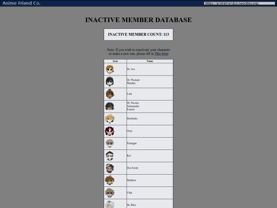 Inactive screenshot