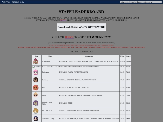 Leaderboard screenshot