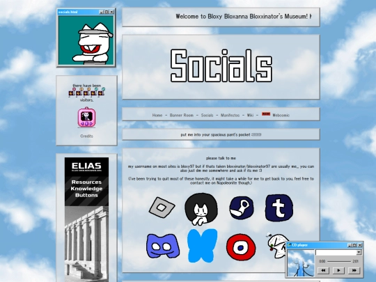 socials screenshot
