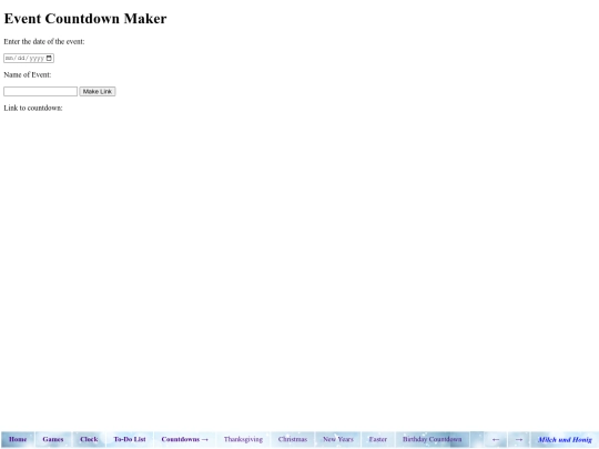 countdowns/eventmaker screenshot