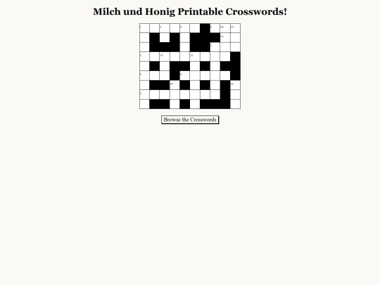crosswords screenshot